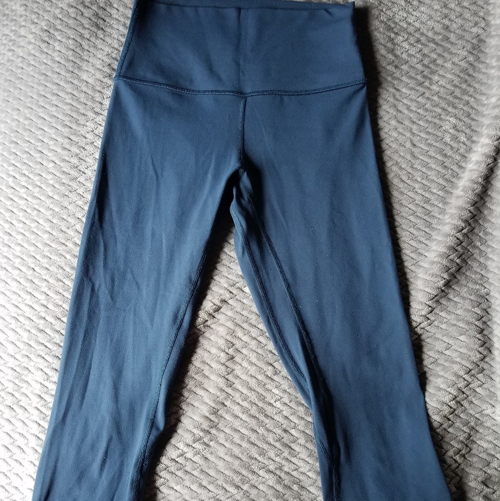❤Sold❤Lululemon Align 19" Crops Rusty Blue 4